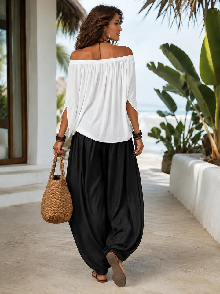 Celine | Effortless Off-Shoulder Two-Piece Set