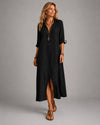 Brielle | Bohemian Shirt Maxi Dress