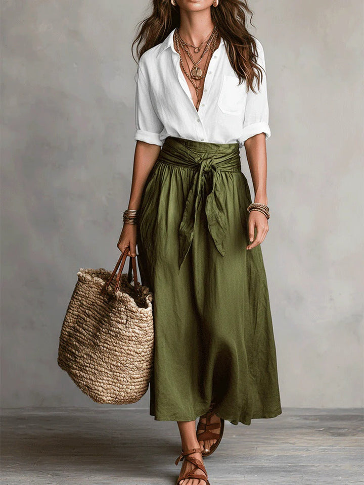 Celeste | Tie-Waist Midi Set