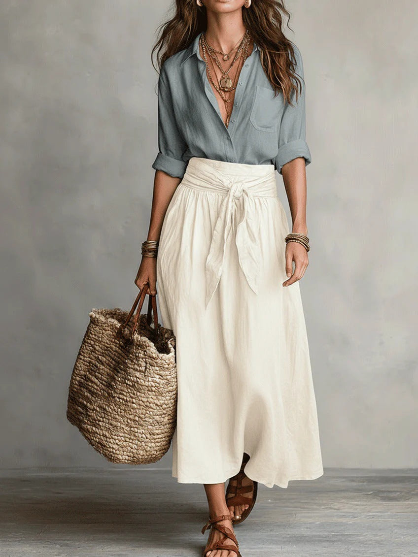 Celeste | Tie-Waist Midi Set