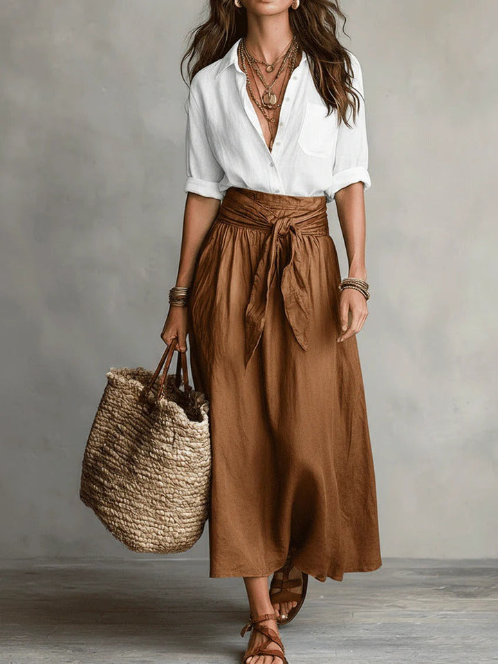 Celeste | Tie-Waist Midi Set