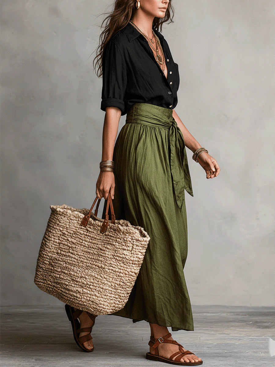Celeste | Tie-Waist Midi Set