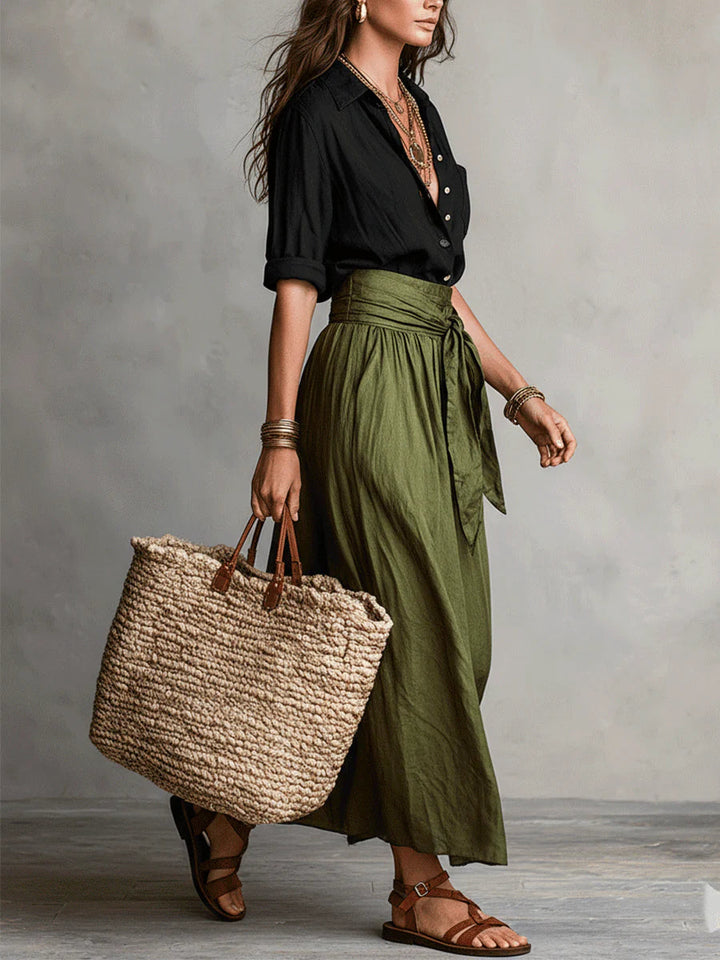 Celeste | Tie-Waist Midi Set