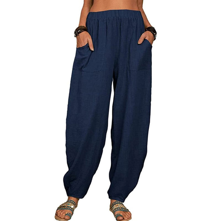 SISI | Loose Cotton and Linen Harem Pants